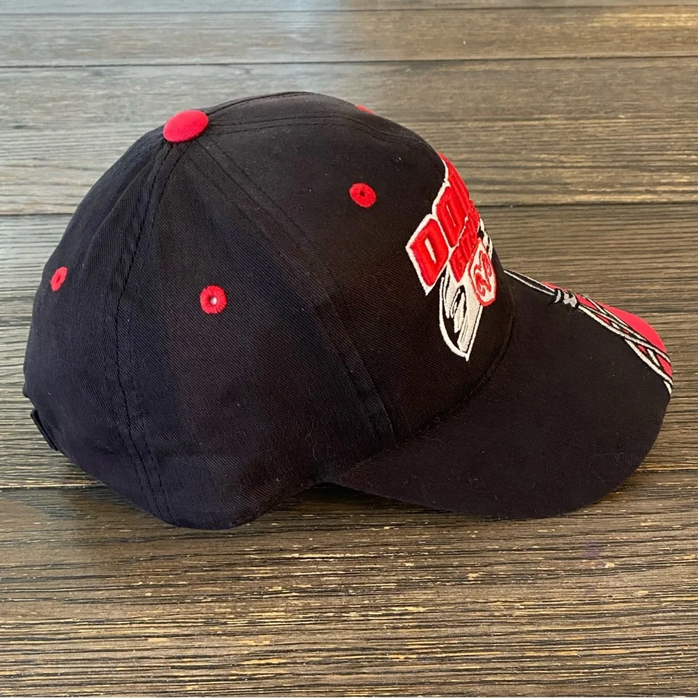Vintage Dodge Boys NASCAR Racing Hat Cap Adjustable Black Red 1990’s Barbed Wire